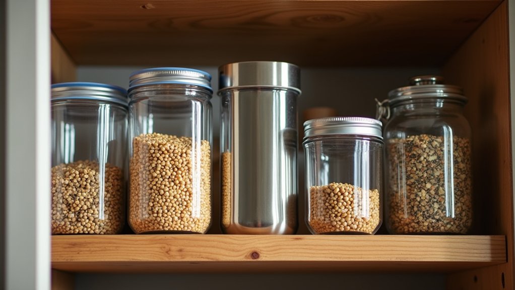 airtight durable bird seed container