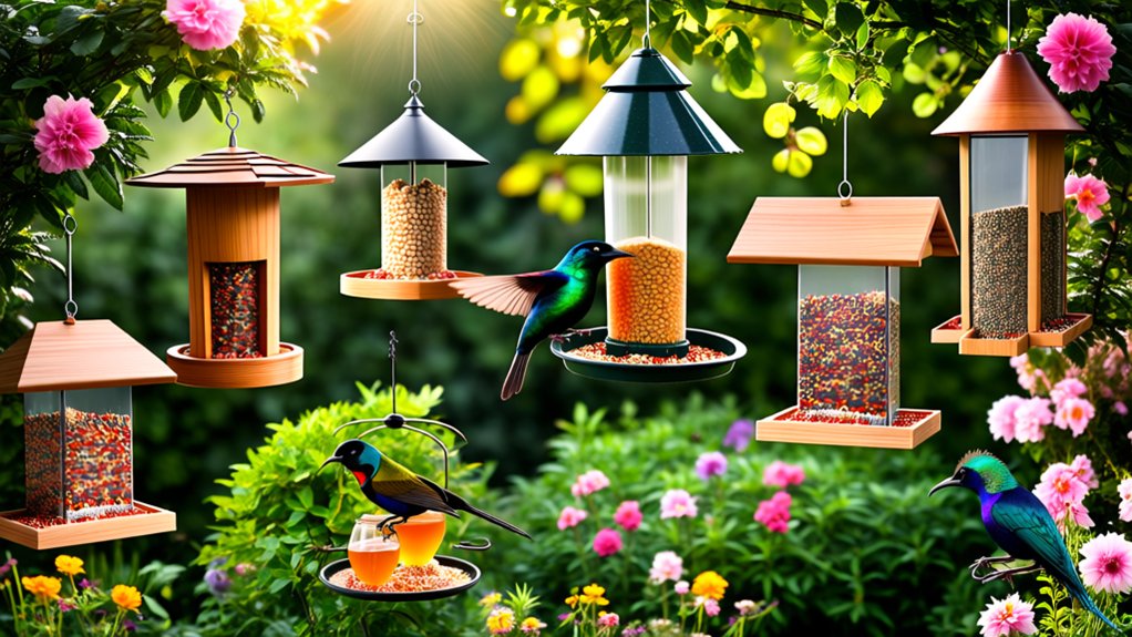 attract birds with feeders