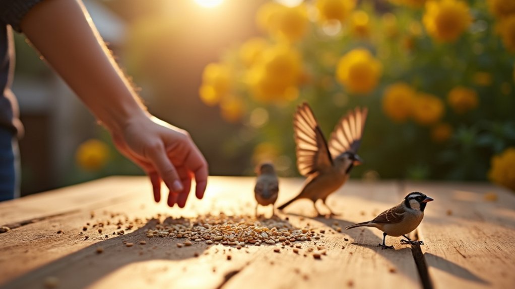 birds learn food locations