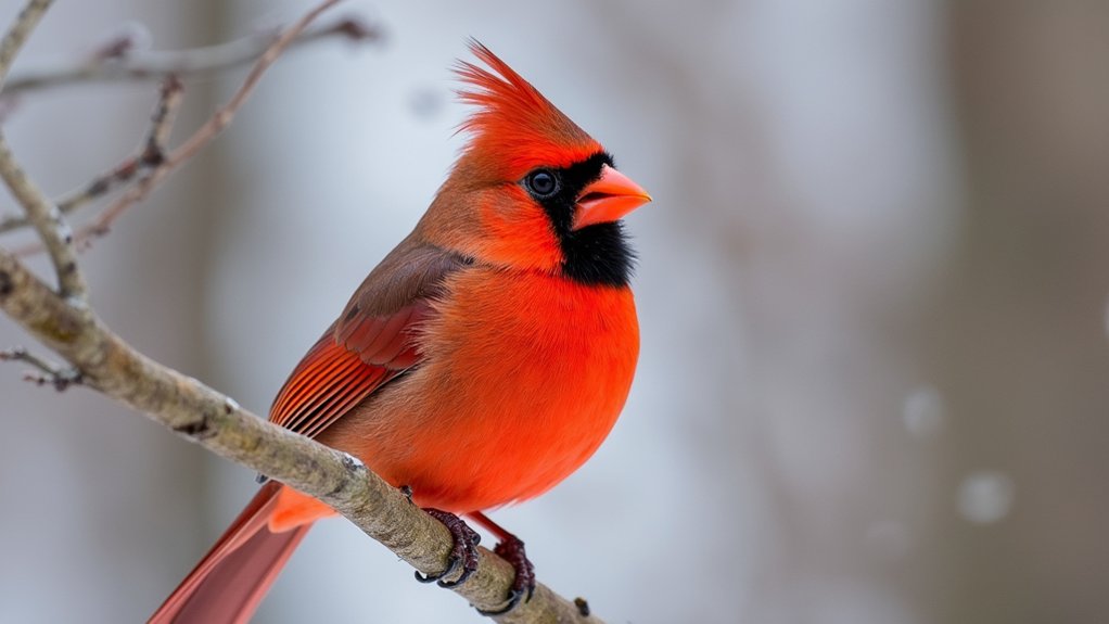 northern cardinals size and features