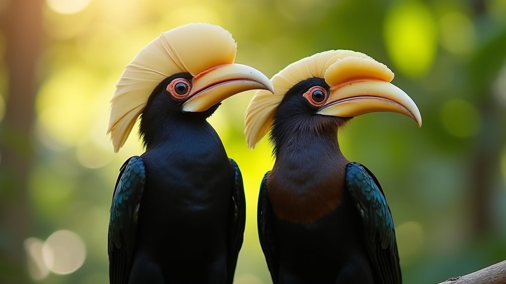 sexual dimorphism in hornbills