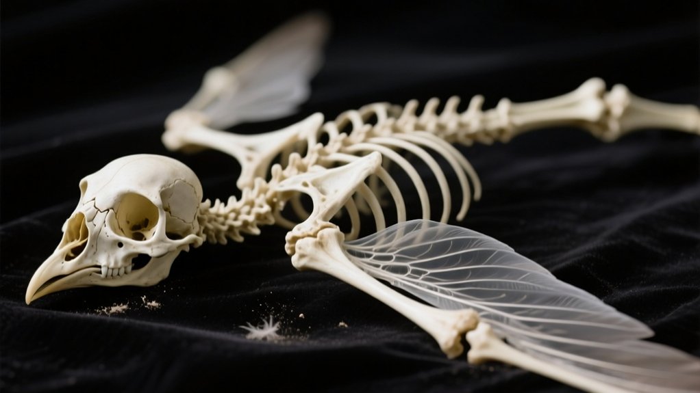 birds bones are lightweight