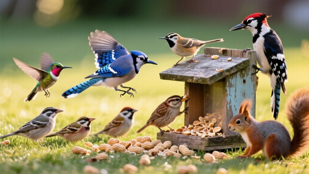 birds that consume nuts