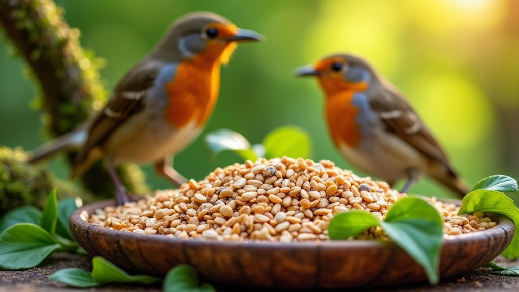 choosing nutritious robin seeds