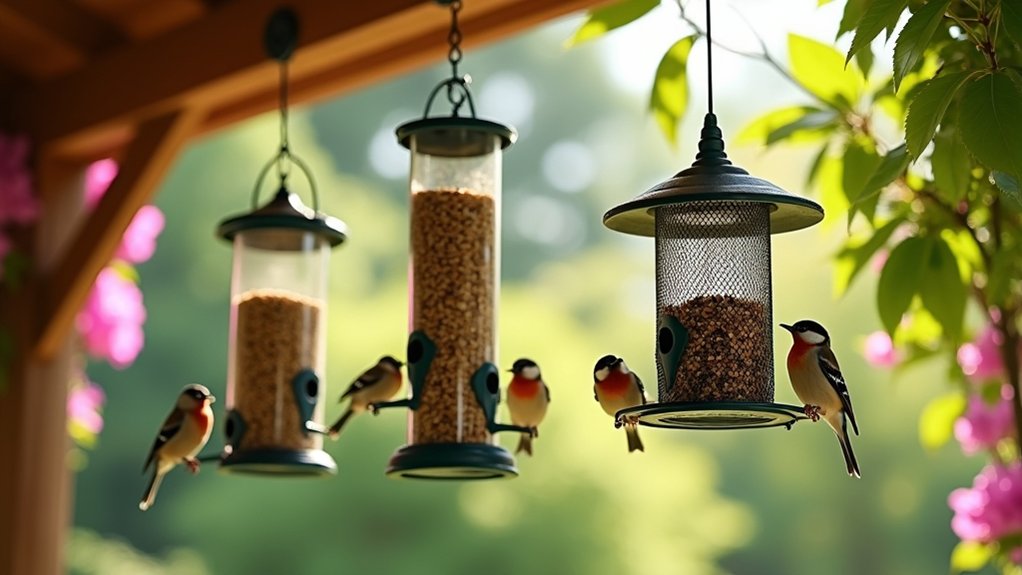 choosing small bird feeders