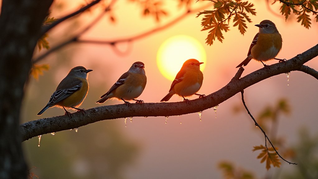 dawn chorus begins harmoniously