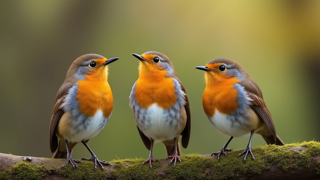 distinctive behaviors of robins