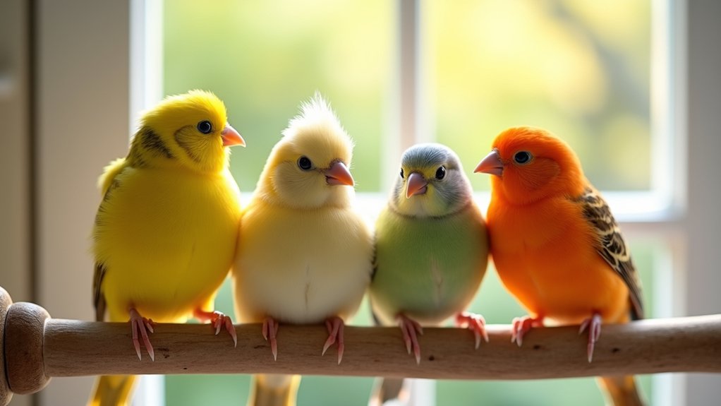 diverse canary breeds available