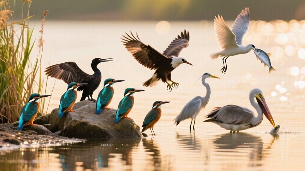 fish eating bird species