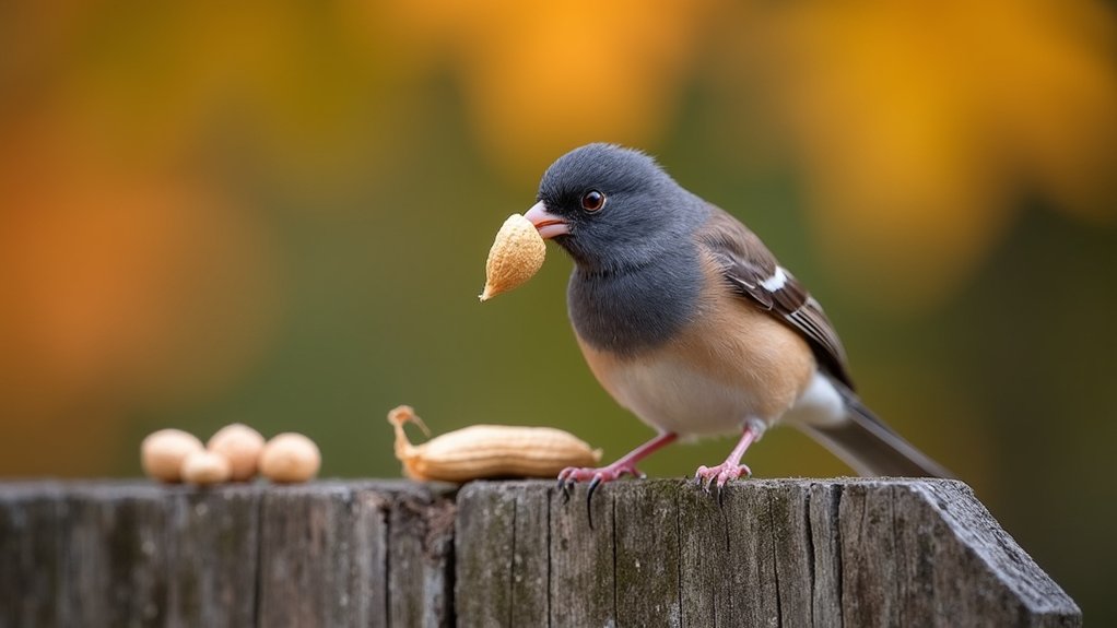 ground foraging winter flocks