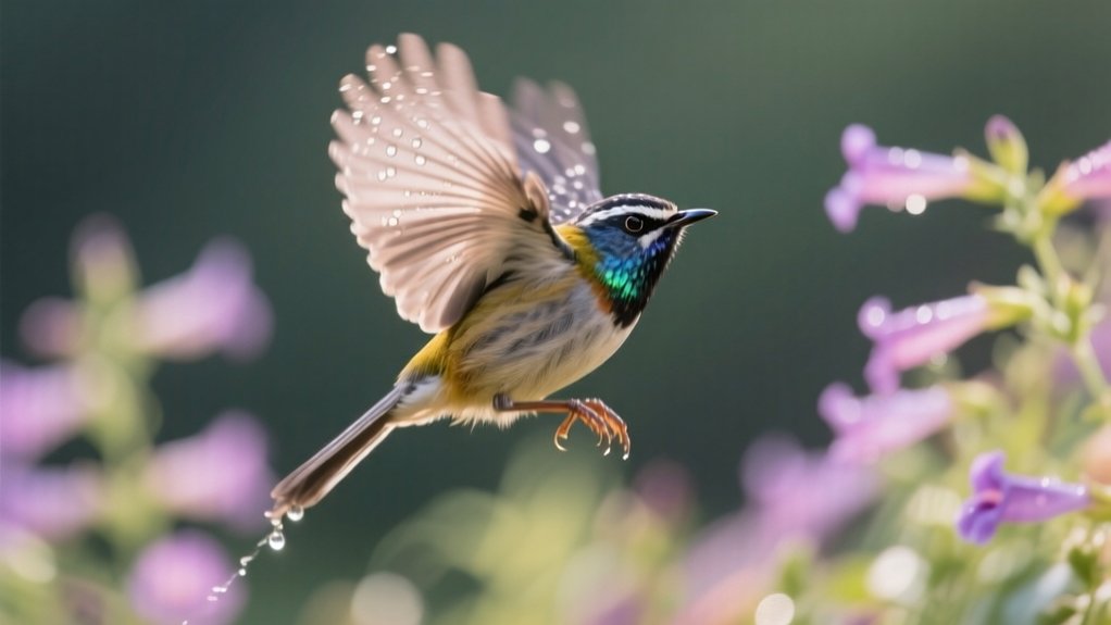 identifying backward flying birds