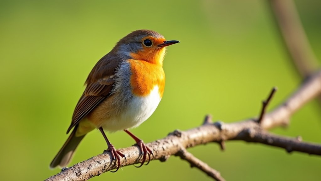 juvenile robins distinctive features