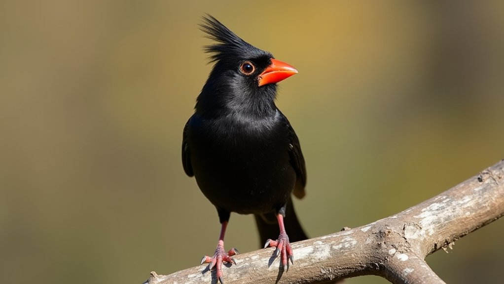 melanistic cardinal identification traits