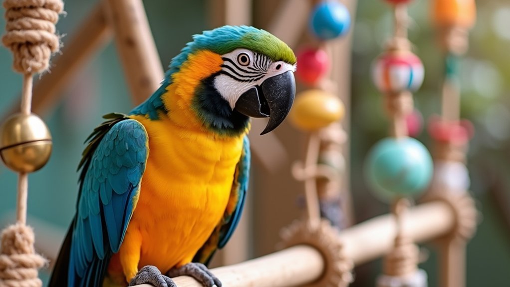 safe stimulating appropriately sized toys