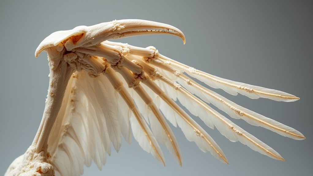 specialized wing bone structure