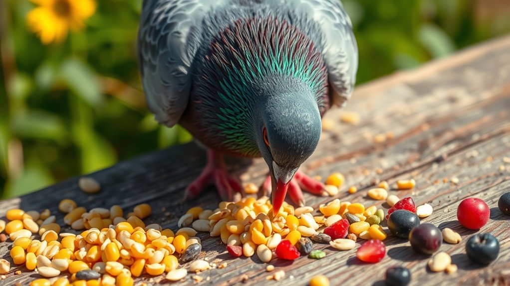 best food for pigeons