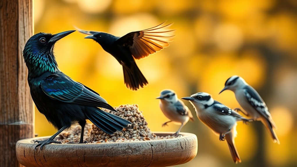 control feeder bird species