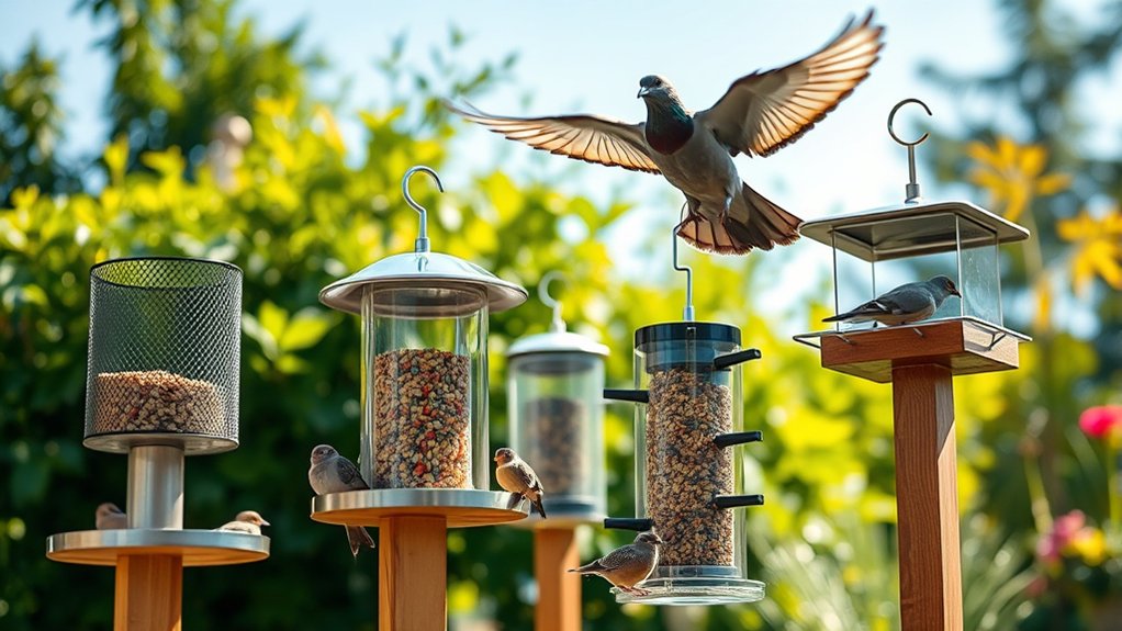 pigeon proof bird feeders list
