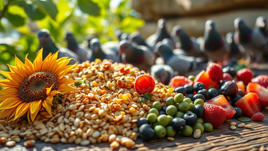 summer pigeon food recommendations