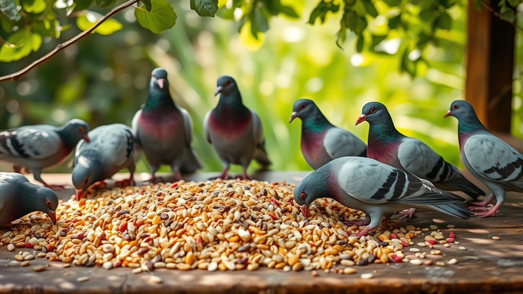 top roller pigeon feed
