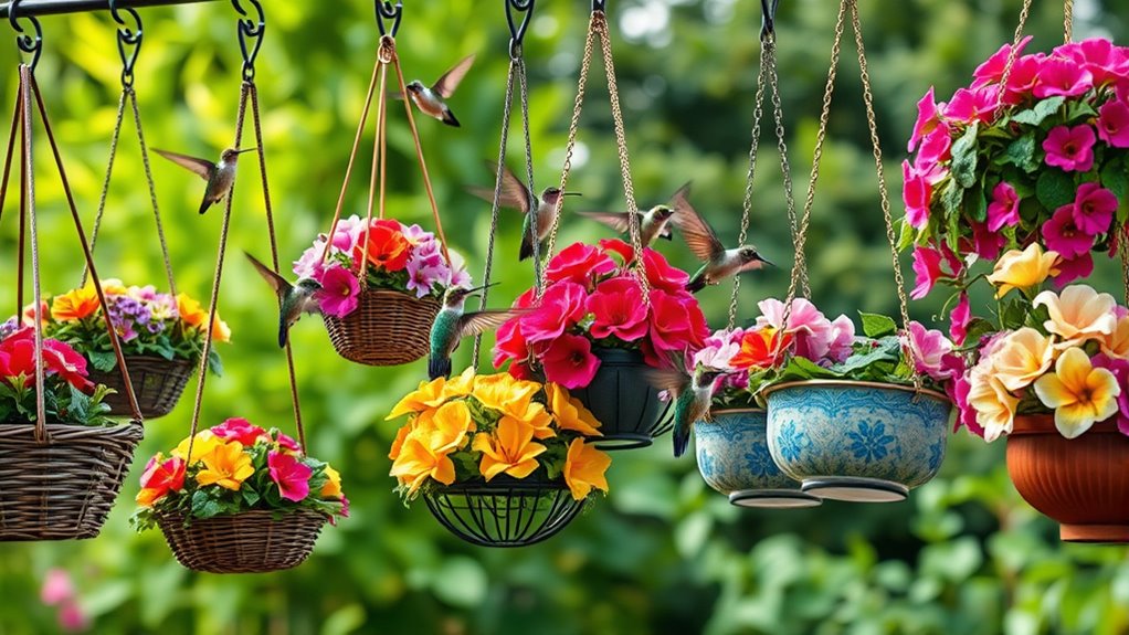 best hummingbird hanging baskets