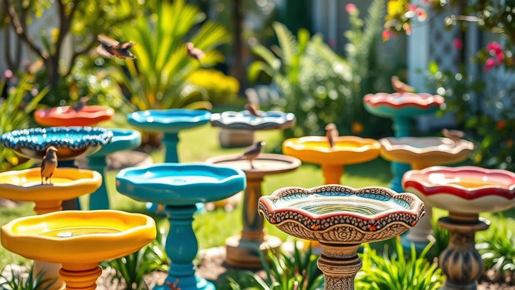top 15 vibrant bird baths