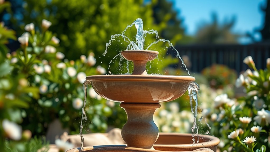 top battery powered bird fountains
