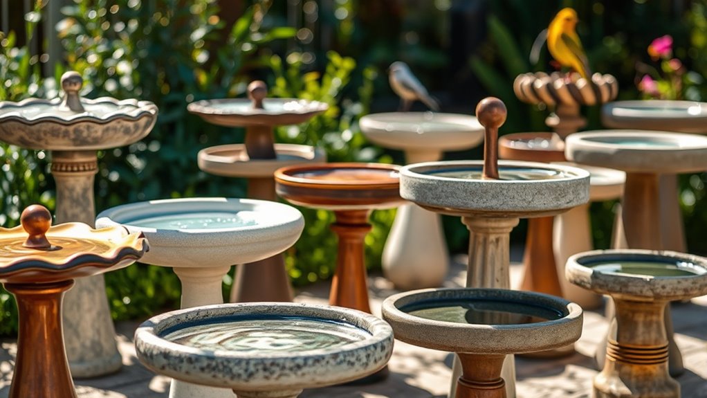 top bird bath materials 2026