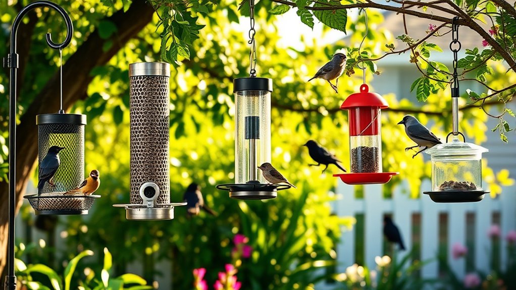 top bird feeders exclude grackles