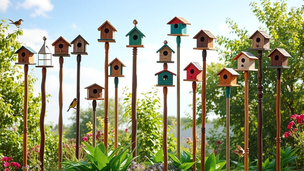 top bird house poles