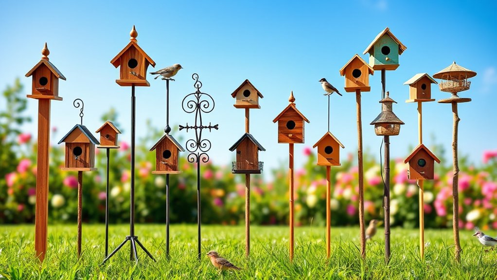 top bird house poles