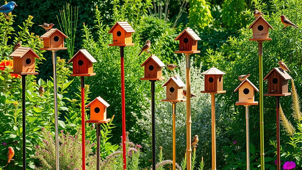 top bird house poles