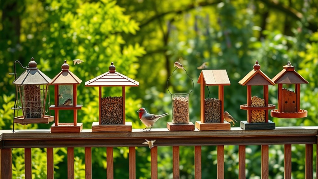 top covered bird feeders