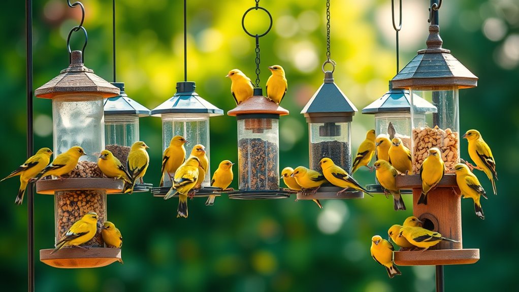 top feeders for yellow finches