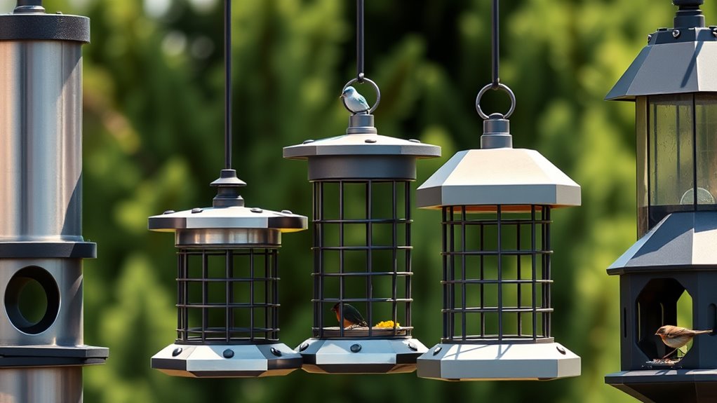 top metal bird feeders