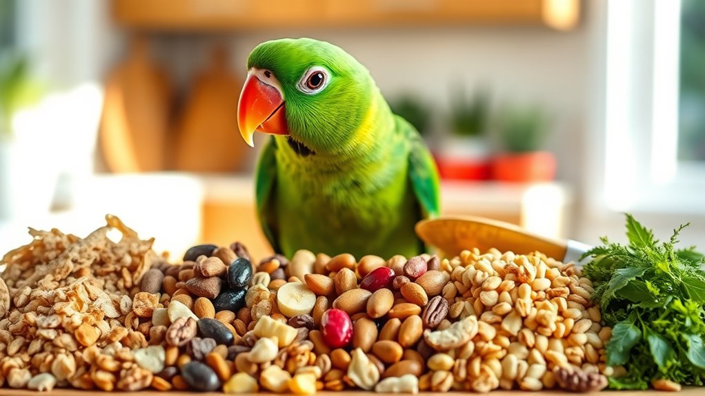 top quaker parrot bird foods
