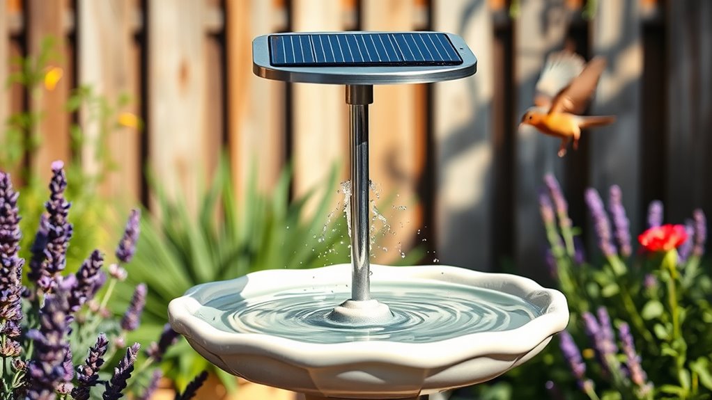 top solar bird baths