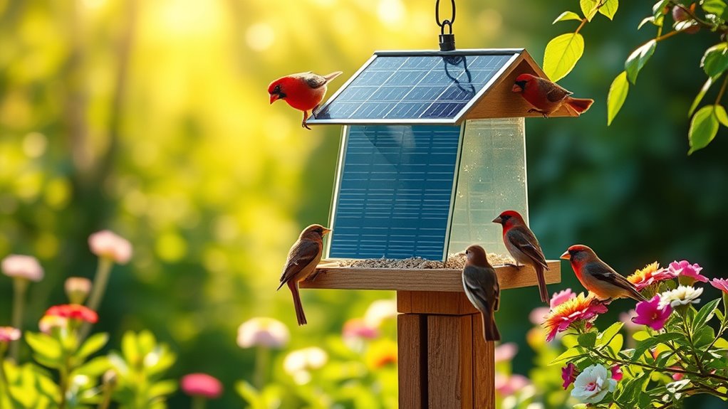top solar bird feeders