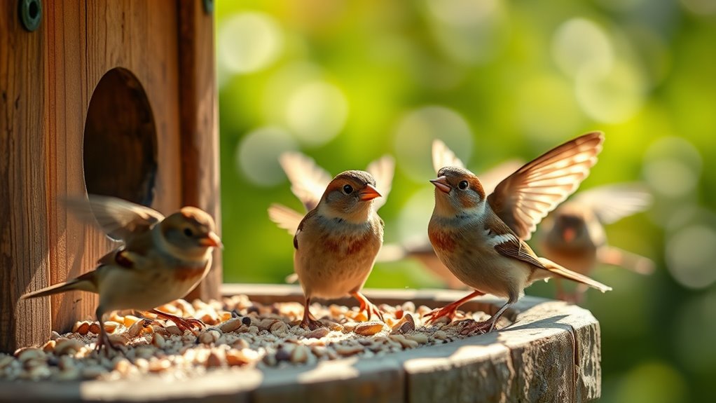 top sparrow bird food