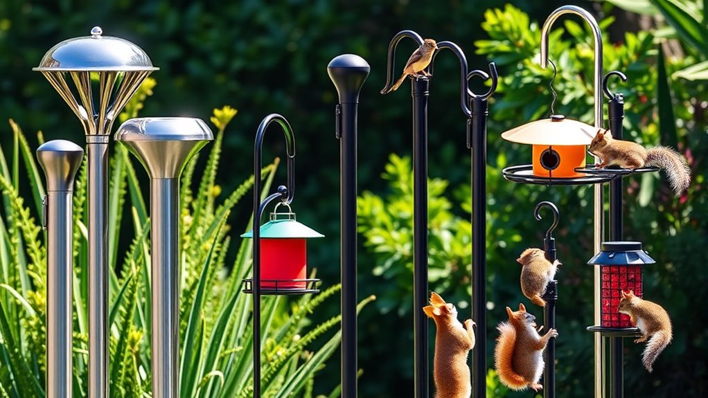 top squirrel proof feeder poles