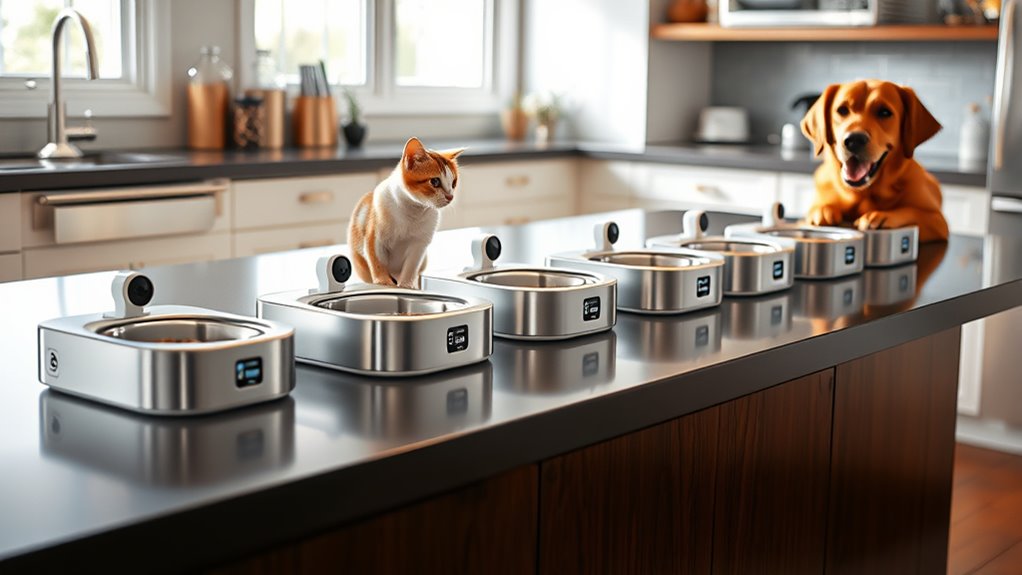 top camera pet feeders