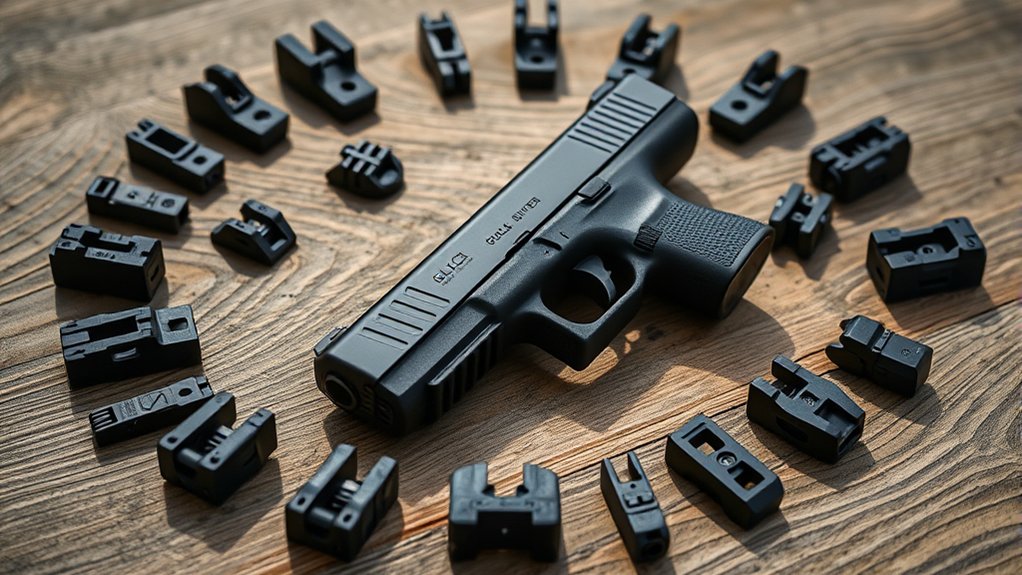 top glock 43x iron sights