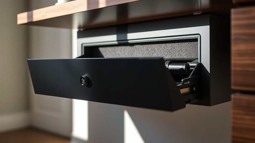 top drop down gun safes