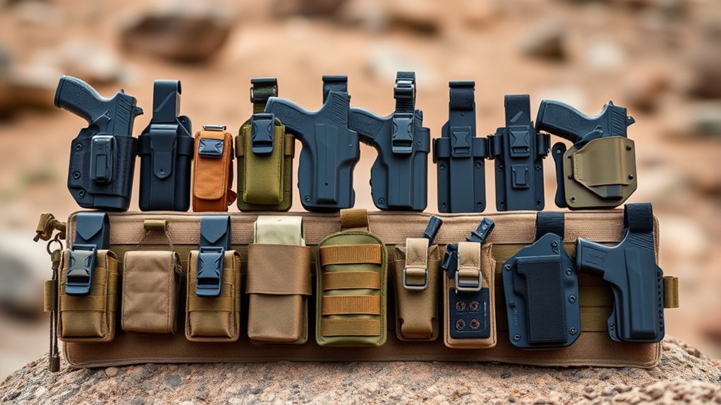 top molle belt holsters