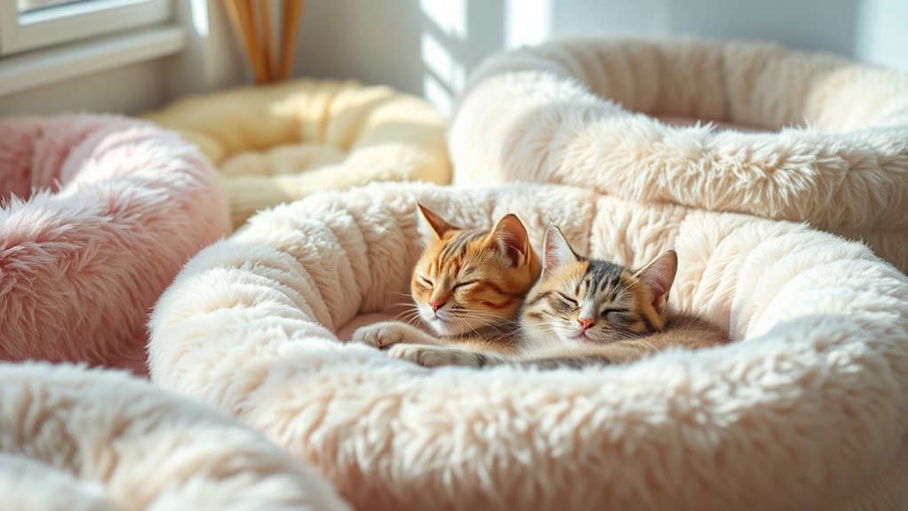 cozy beds for anxious cats