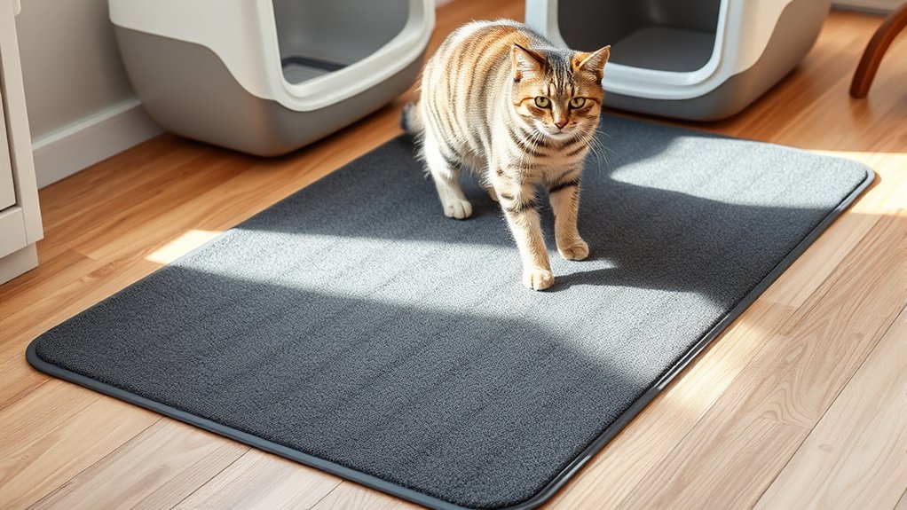 durable waterproof non slip litter mat