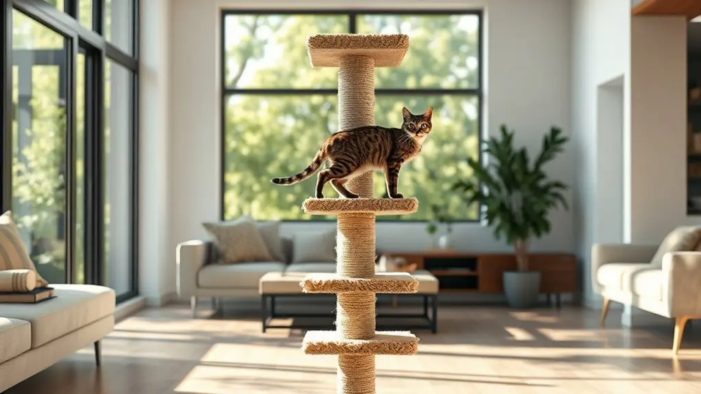 ideal cat post heights