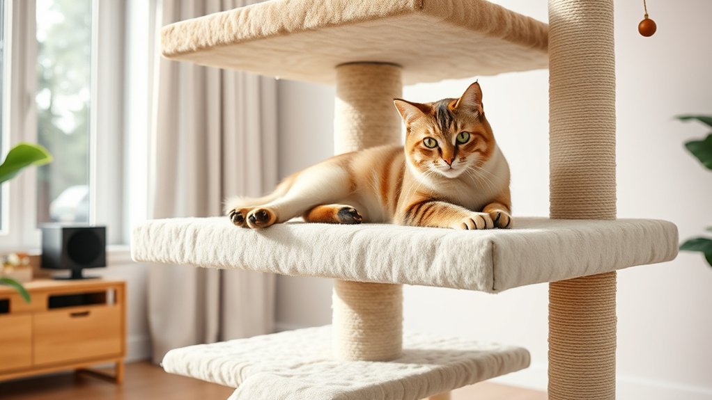 stable spacious accessible cat tree