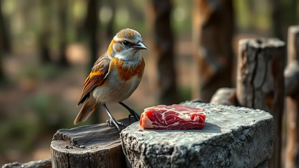avoid feeding birds beef