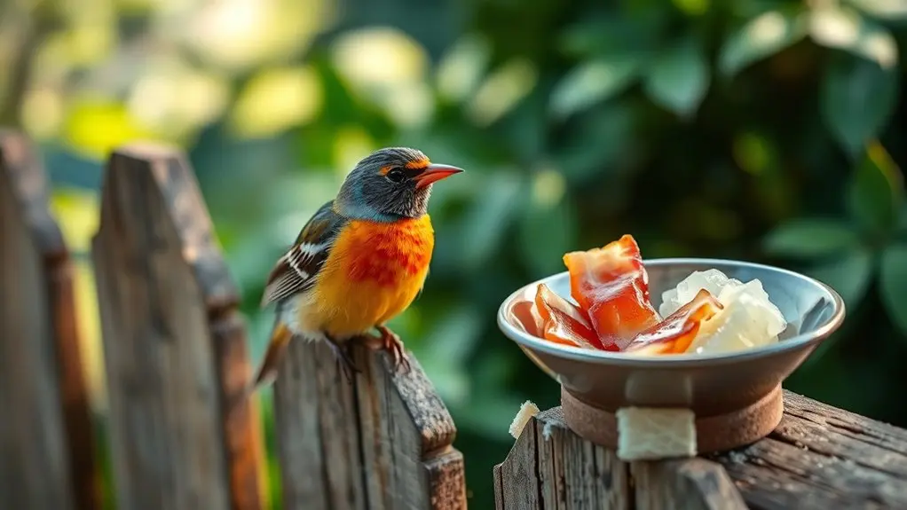 bacon fat harms birds